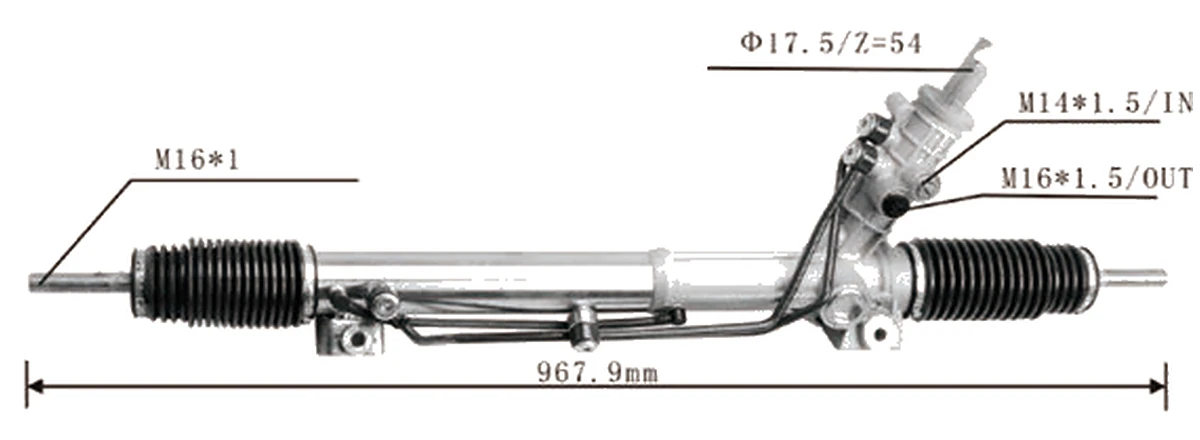 جير التوجيه — BMW 5 Saloon / Touring (E39) 1995–2004 — 32131096026 / 7852 955 304 / 32131092991 / 32131093675