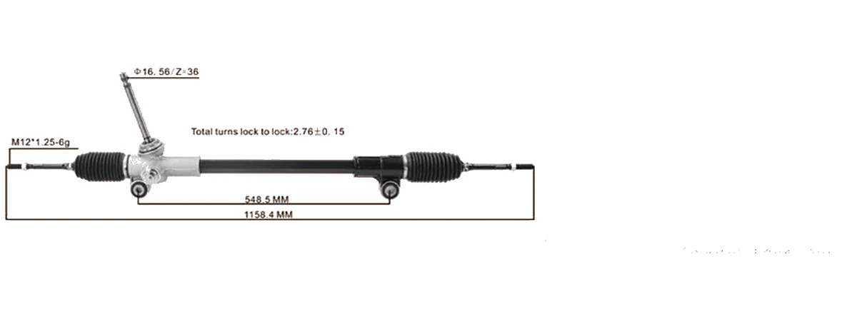 Cremalleras de dirección — Chevrolet Spark 2013–2015 / Beat / Spark GT — 95390026 / 42604671 / 95083673
