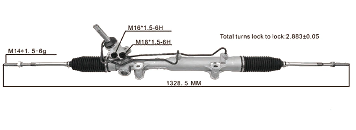 Crémaillères de direction — Chrysler Town & Country 2011–2016 — 05151705AF