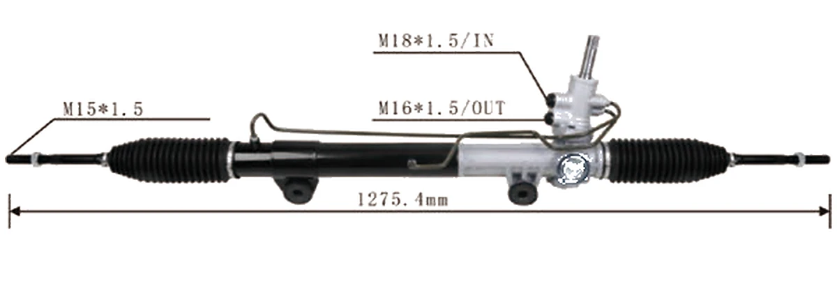 جير التوجيه — Dodge Dakota 2WD / 4WD 3.7L / 4.7L 2005–2012 — 52013466AM / 52013466AG / 52013466AK