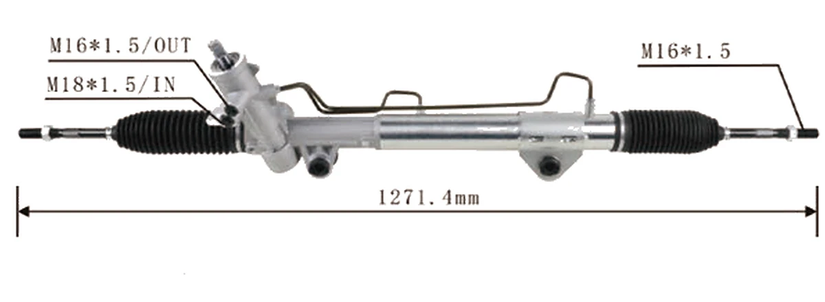 Crémaillères de direction — Dodge Dakota 4WD 2000–2004 — 52106405AA / 52106405AC / 52106405AF