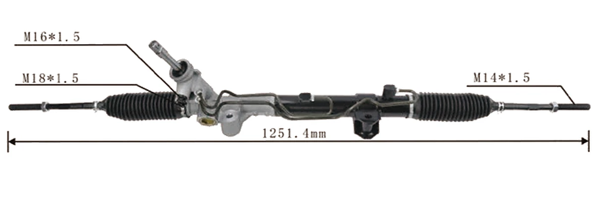 Steering racks — Dodge Journey / JCUV / Caliber 2006–2011 — 68140-628AE