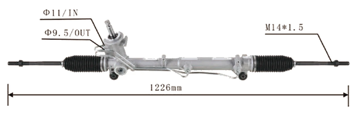 Steering racks — Ford Fiesta 2003–2011 / EcoSport 2003–2012 — 9S65-3200-AB / 9N153200AA / 1 347 869