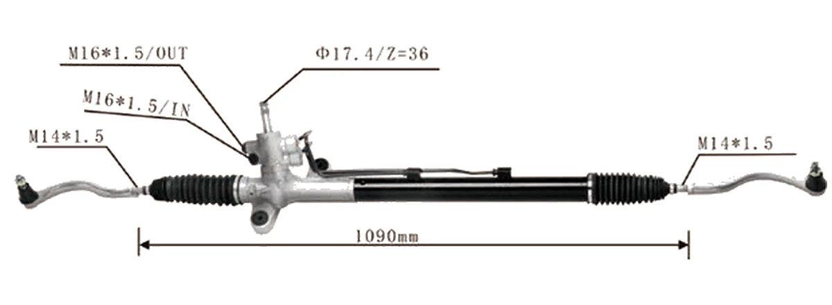 Crémaillères de direction — Honda Accord 2003– — 53601SDAQ03
