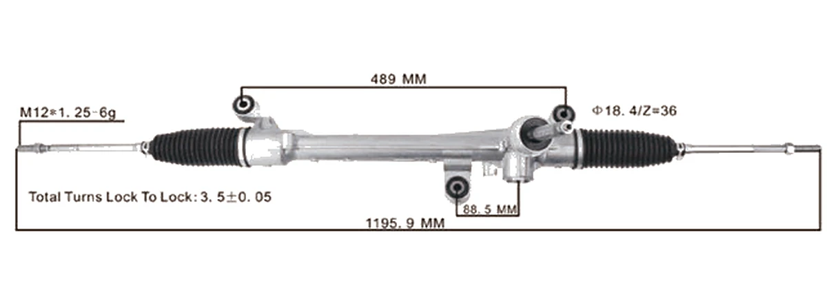 Crémaillères de direction — Honda Brio 1.2 2011– — 53601TG2T01