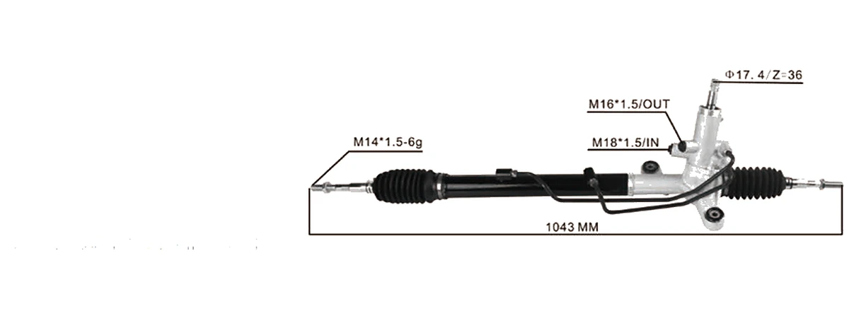Cremalleras de dirección — Honda Civic FA1 2006– — 53601-SNA-A52 / 53601-SNA-A04 / 7163226010