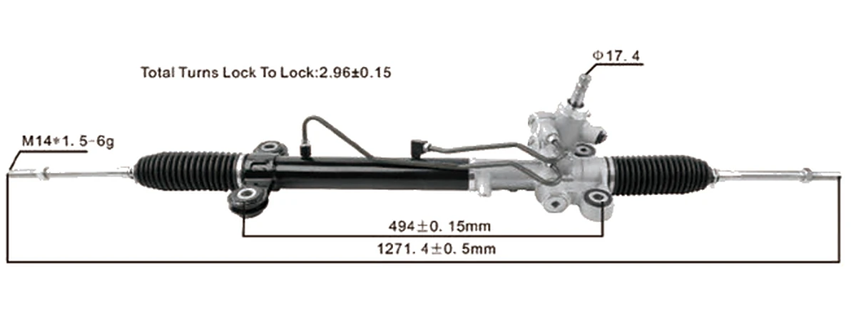 Crémaillères de direction — Honda CR-V 2007– — 53601-SWA-Q01