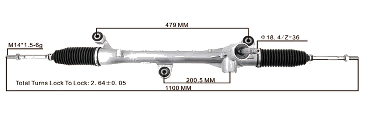 Steering racks — Honda HR-V 2014– — 53400-T7S-T01