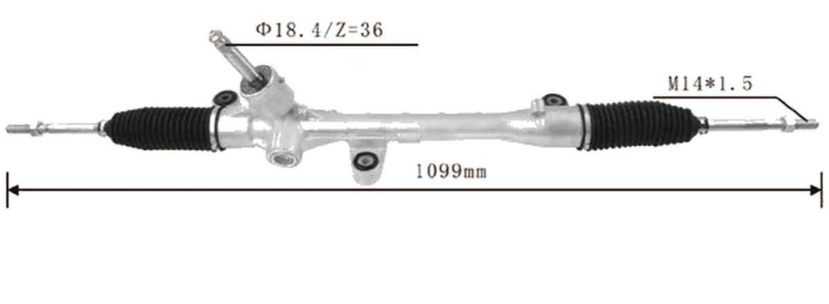 Crémaillères de direction — Honda XR-V / Vezel / HR-V 2014– — 53400-T7A-H02 / 53400-T7W-A02 / 53400T8MG02