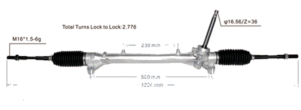 Cremalleras de dirección — Hyundai / Kia Celesta 2018– / Veloster 2018– — 56500-J4000