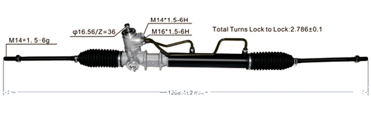 Steering racks — Hyundai / Kia Elantra 1995– — 57700-29100