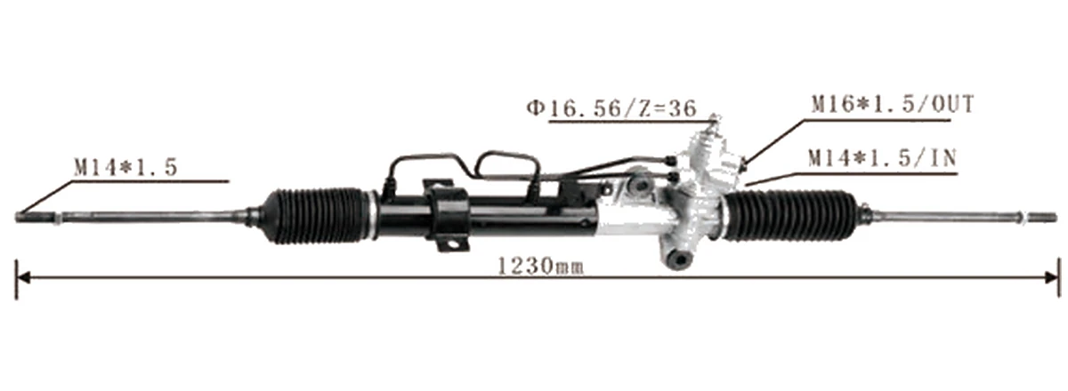 Cremalleras de dirección — Hyundai / Kia Elantra / Avante XD 2000– — 57700-2D000