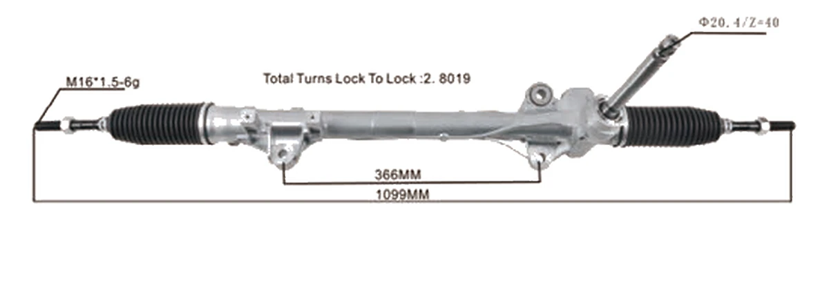 Steering racks — Hyundai / Kia IX35 2017– — 56500-C9000