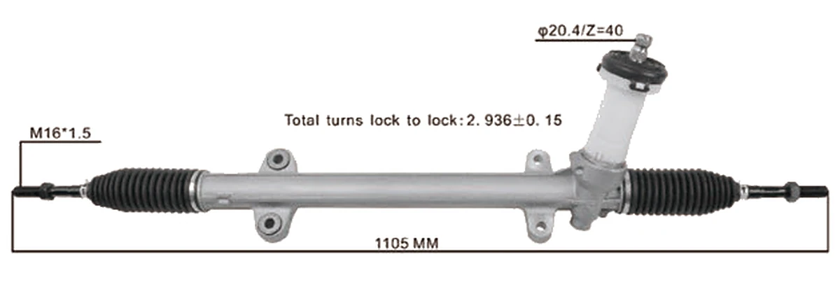 جير التوجيه — Hyundai / Kia Sonata 2009–2016 / Optima / K5 2012–2016 — 56500-3Q000 / 56500-2T600