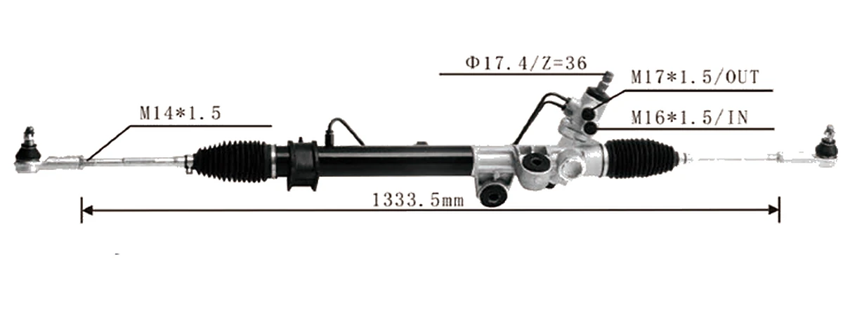 Steering racks — Isuzu D-Max 2WD 2002– — 8-97943518-0 / 8-97944520-0