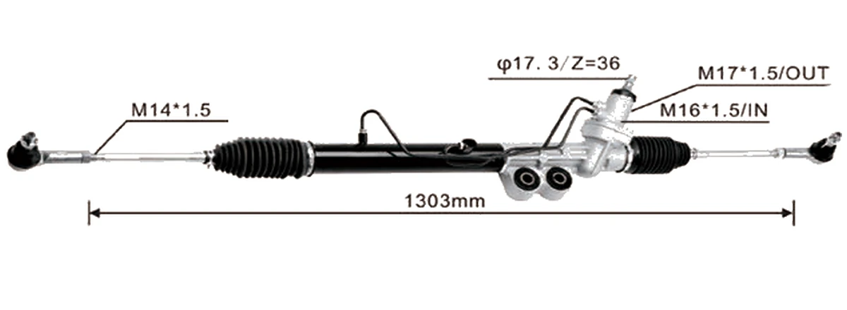 Crémaillères de direction — Isuzu D-Max 2WD 2012– — 8-97946131-0