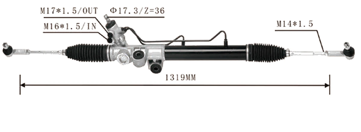 Steering racks — Isuzu D-Max 4WD 2002– — 8-97943521-0