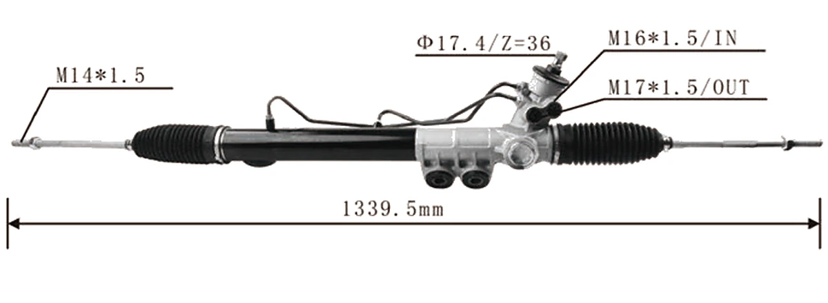 Cremalleras de dirección — Isuzu D-Max 4WD 2012– — 8-97946132-0 / 98214704 / 7111826010