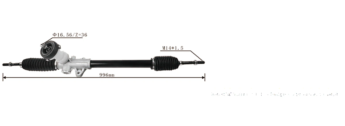 Crémaillères de direction — Hyundai / Kia Picanto 2012– — 56500-1Y501 / 56500-1Y000 / 56500-1Y500