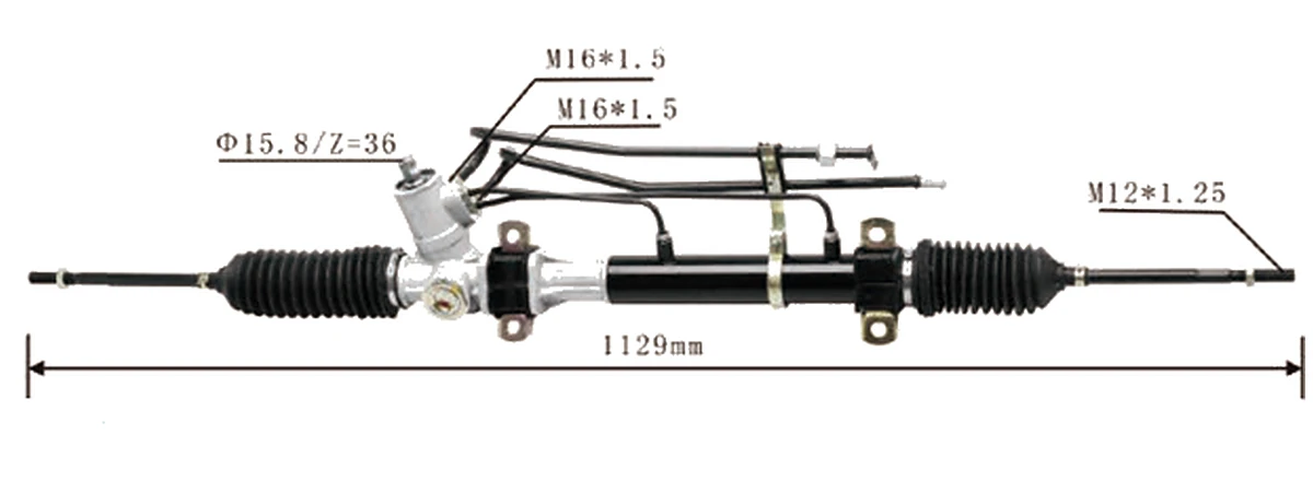 Crémaillères de direction — Hyundai / Kia Pride / Mazda 121 — KK136-32-960B