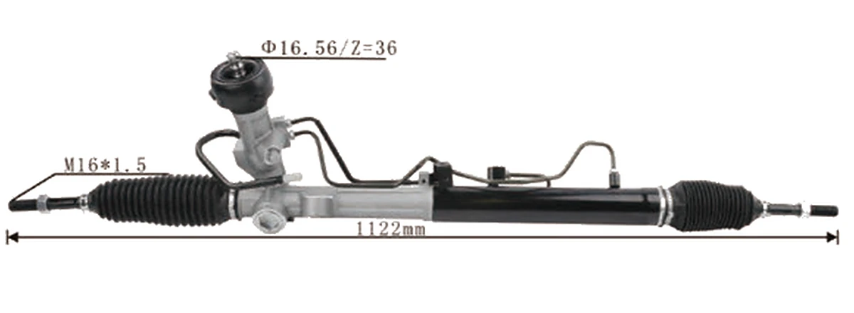 Crémaillères de direction — Hyundai / Kia Shuma / Spectra / Optima 2005– — 57700-2G211 / 57710-2G221 / 57710-2G211