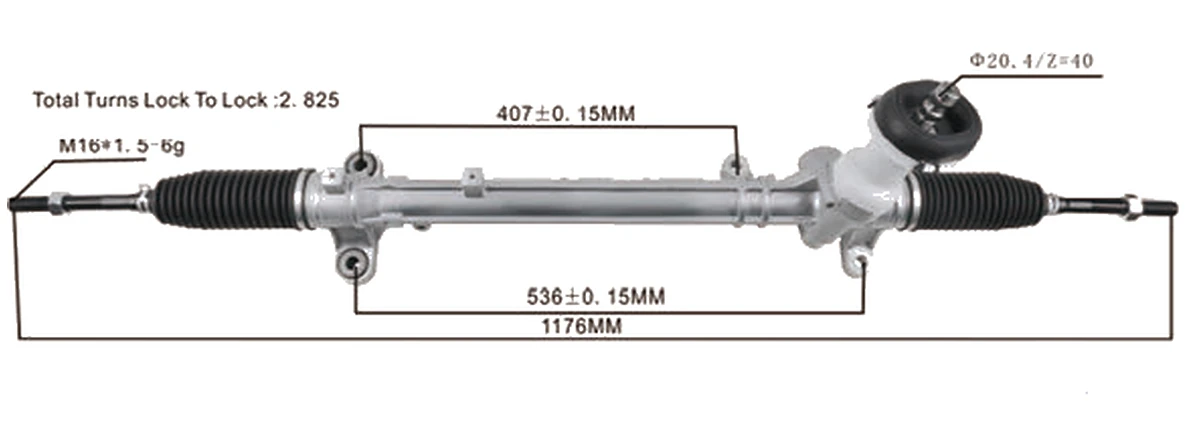 Cremalleras de dirección — Hyundai / Kia Sorento 2WD 2015– — 56500-C5001 / 56500-C5000