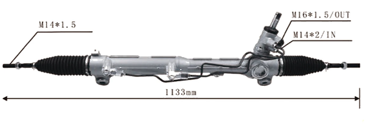 Crémaillères de direction — Mazda BT-50 4WD 2011– / Ford Ranger — UC2B-32-110 / AB313504BG / UC2B-32-110E