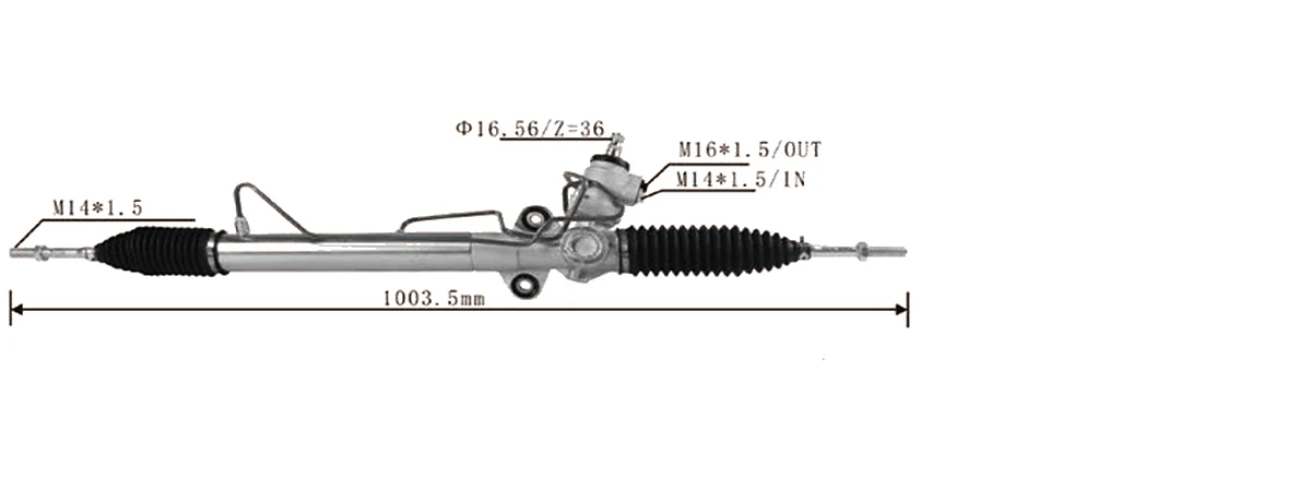 Steering racks — Mitsubishi Kuda 1999–2005 — MR 210503
