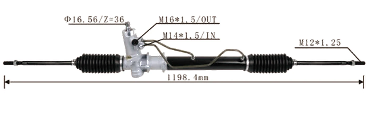 Cremalleras de dirección — Mitsubishi Lancer / Mirage Evo 1992–1996