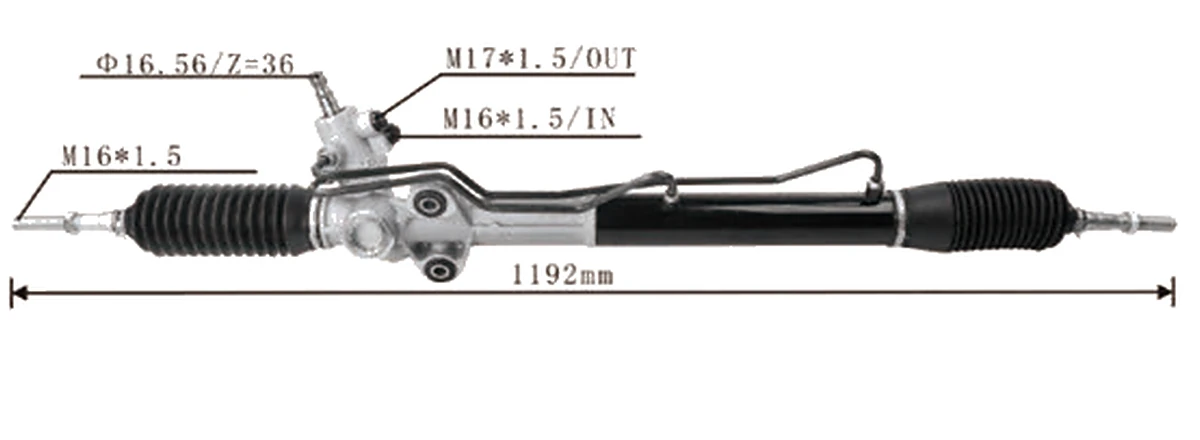 Cremalleras de dirección — Mitsubishi Pajero V73 / Montero / Shogun 2000– — MR374891 / MR554169