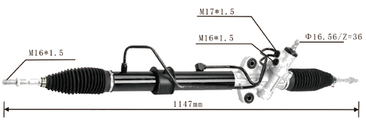 Cremalleras de dirección — Mitsubishi Triton 4WD / Pajero Sport 2005– — MR 333501