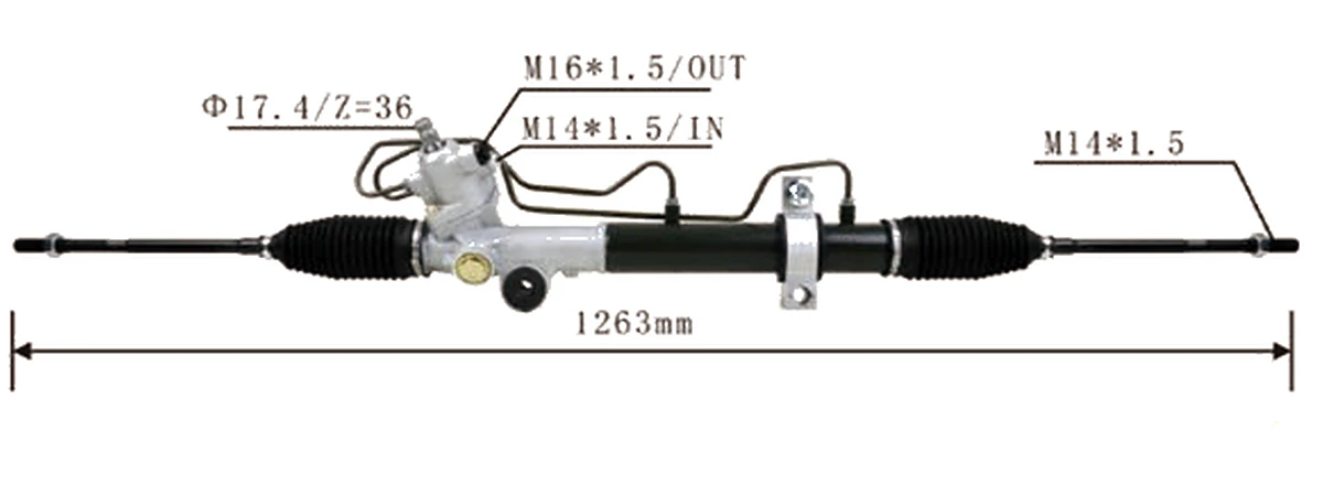 Cremalleras de dirección — Nissan Altima 2002– — 49001-9J400 / 49001-JB51A / 49001-JA010