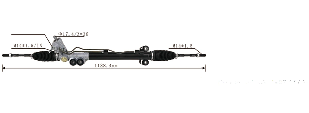 Steering racks — Nissan Infiniti FX35 2003– / QX70 S50 — 49001-CG101