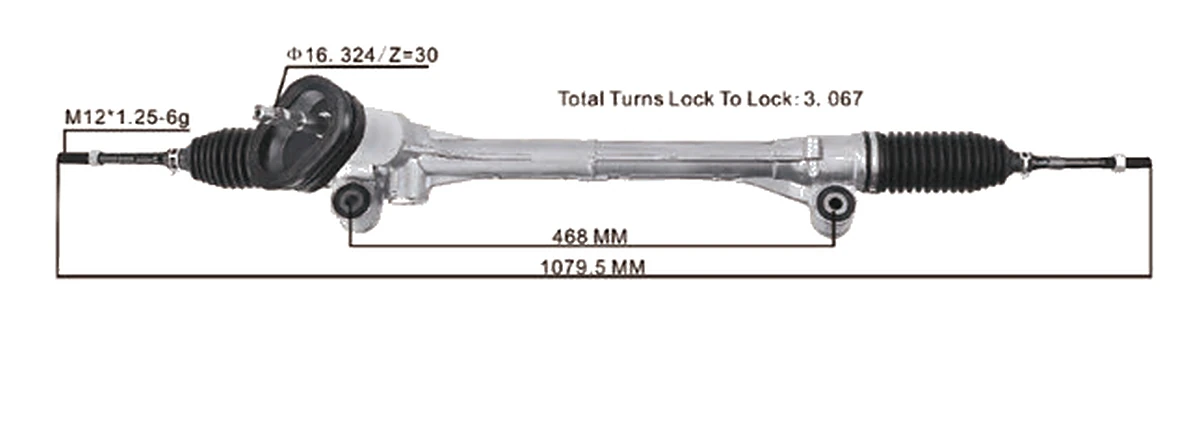Steering racks — Nissan Kicks 2016– — 48001-5RF0A / 48001-5RB0B / 48001-5EE0A