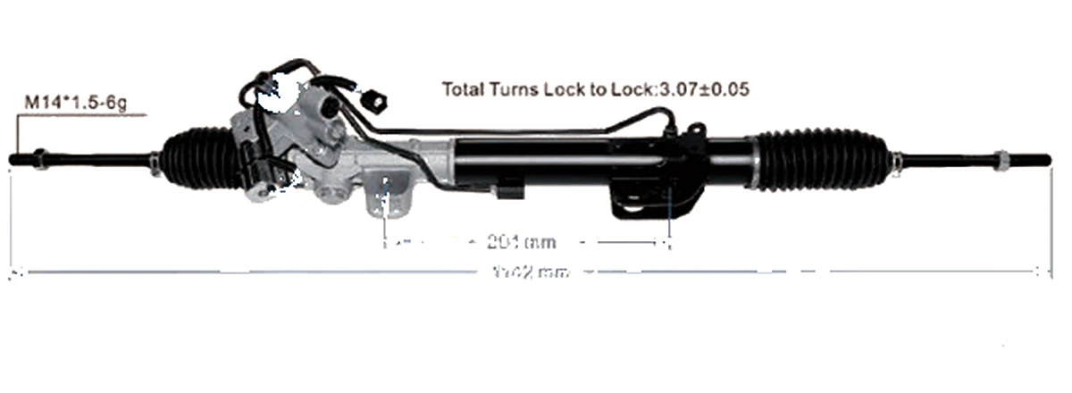 جير التوجيه — Nissan Murano Z51 — 49001-1UM0A / 49001-1AD0A / 49001-1AA0A