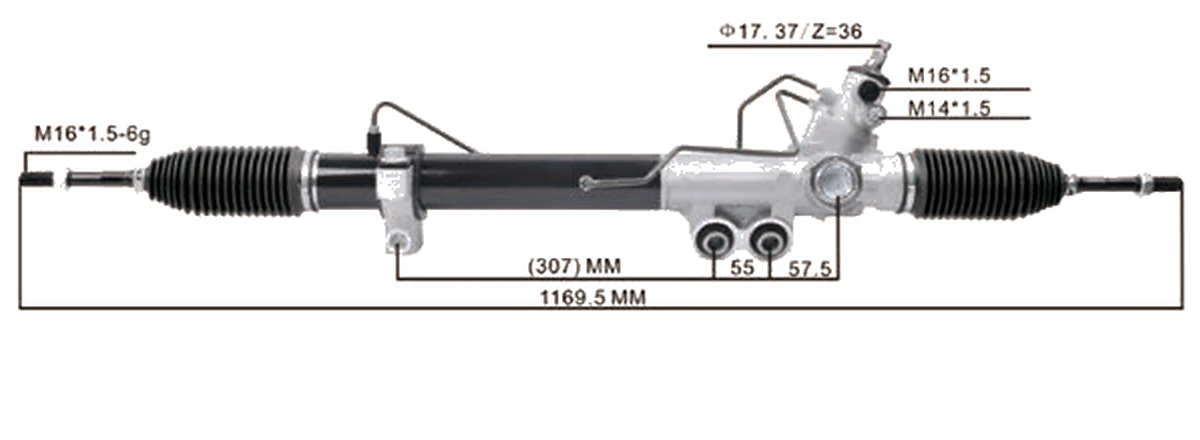 Steering racks — Nissan Navara D23 2014– / Mercedes X-Class / NP300 — 49001-4KH0A / 49001-4KH1A / 49001-4KD0A
