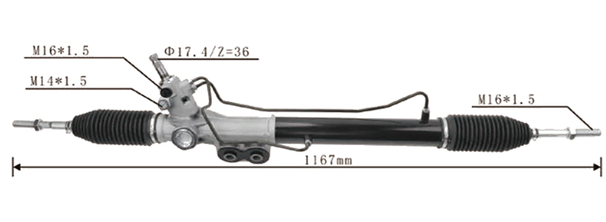 Cremalleras de dirección — Nissan Navara D40 (Spain) — 49200-3X03A
