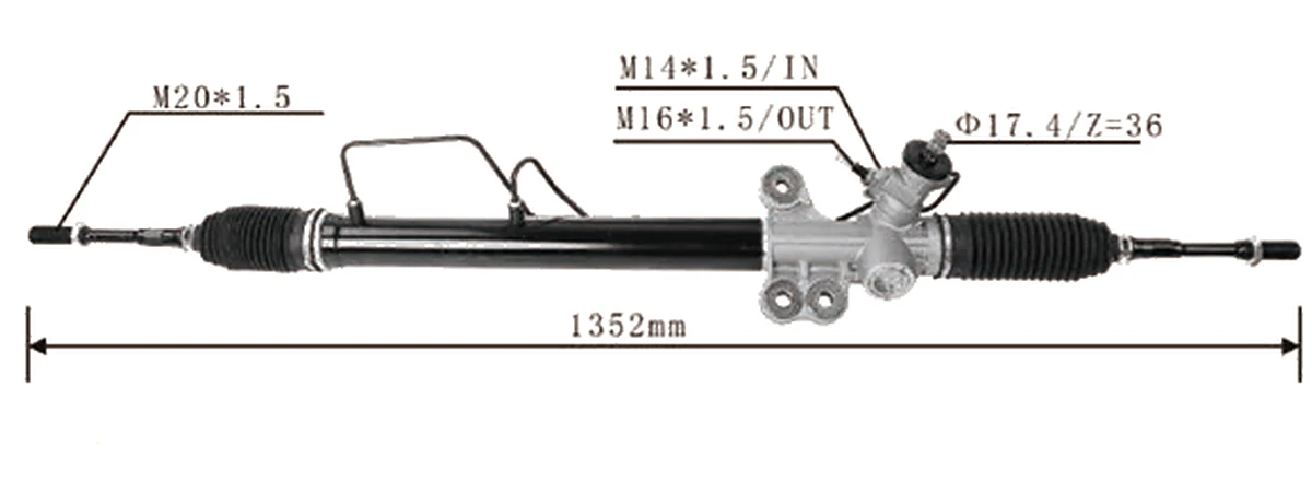 Crémaillères de direction — Nissan NV350 E26 Wide Body 2013– — 49001-3XT0B