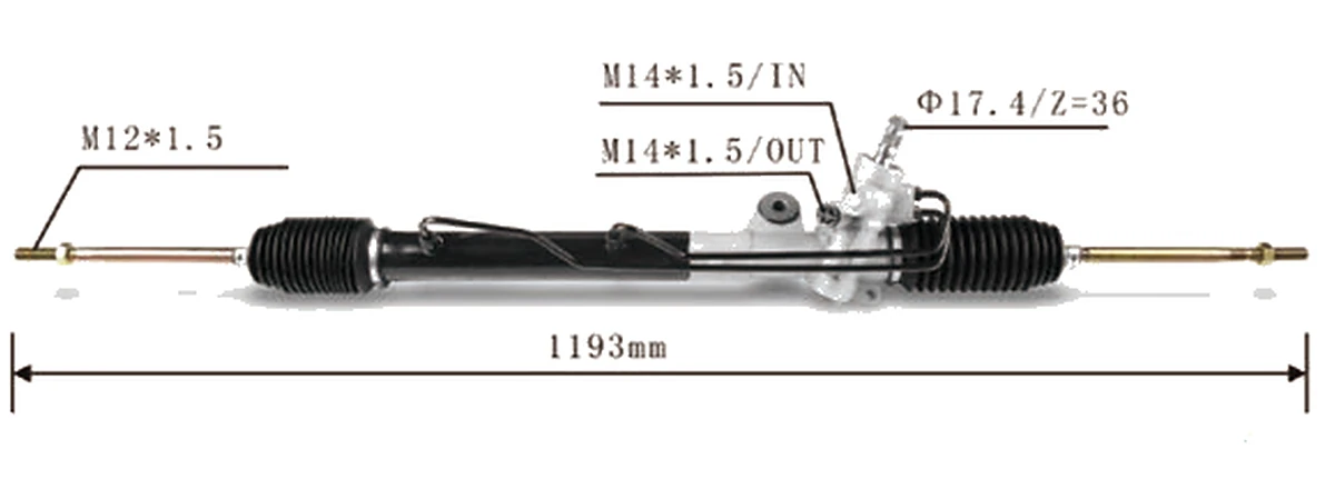 جير التوجيه — Nissan Sentra B15 2000–2006 — 49001-4Z001 / 49001-4Z011 / 49001-4Z700