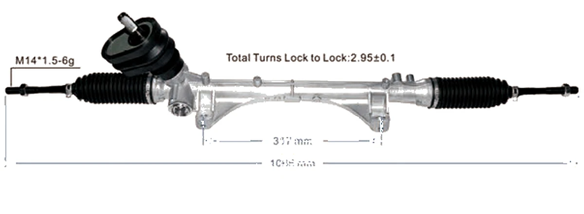 Crémaillères de direction — Nissan Sentra Nismo 2016– — 48001-4AF1A