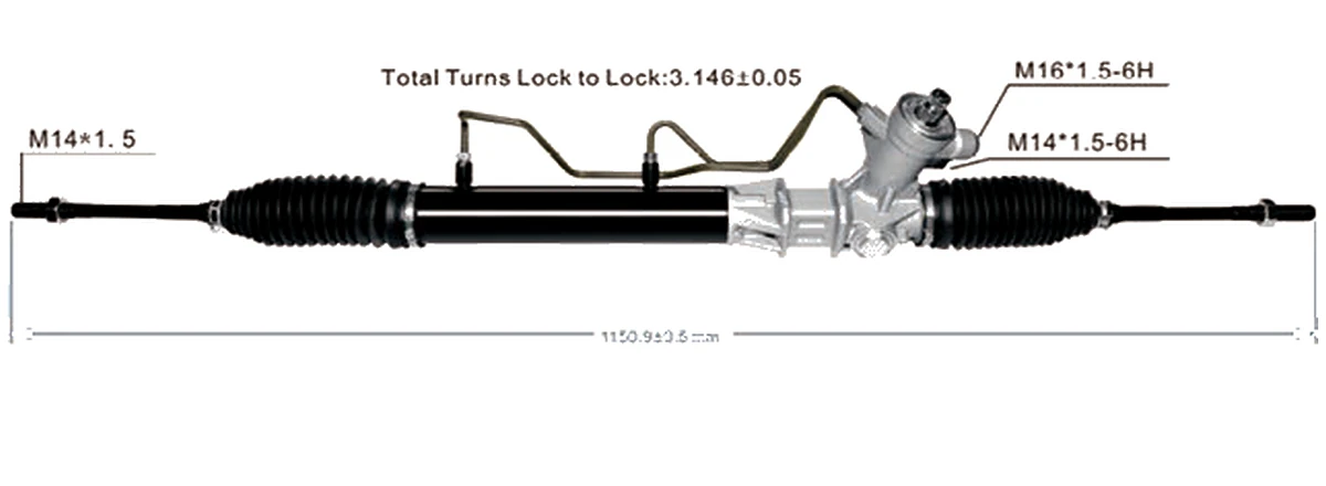 Cremalleras de dirección — Nissan Serena C24 1999– — 49200-4N105 / 49200-4N106