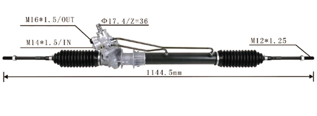 جير التوجيه — Nissan Sunny B13 / B14 1996– — 49001-0M010