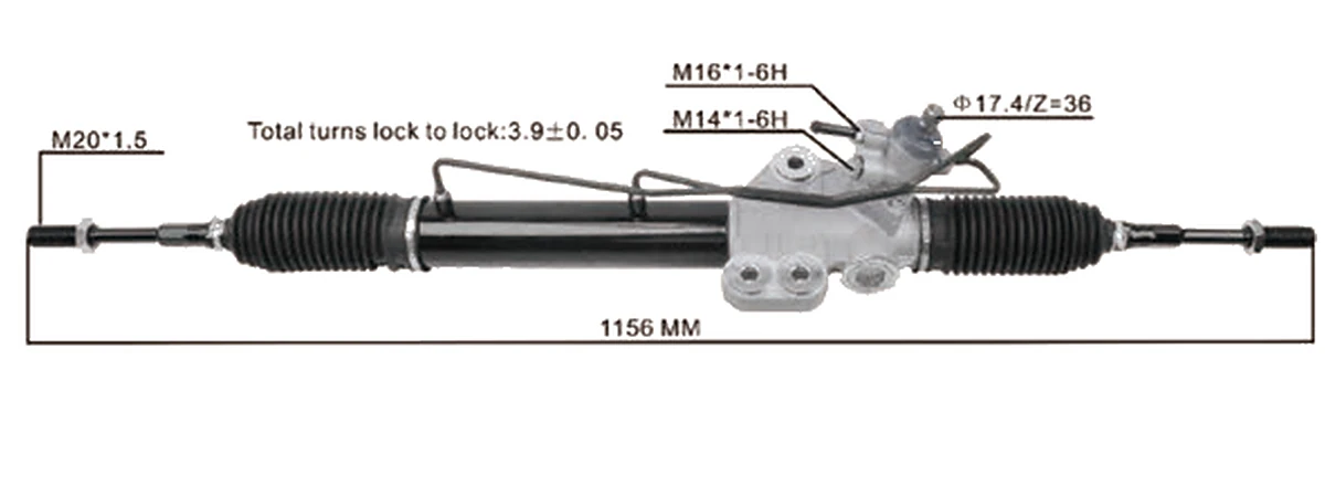 Crémaillères de direction — Nissan Urvan E25 2001–2012 — 49001-VW600 / 49001-VZ10A