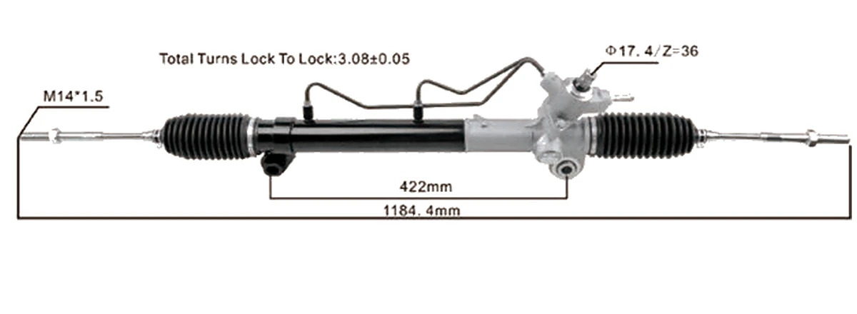 جير التوجيه — Nissan X-Trail T30 2001–2007 — 49001-8H31A / 49001-8H305 / 49001-8H905