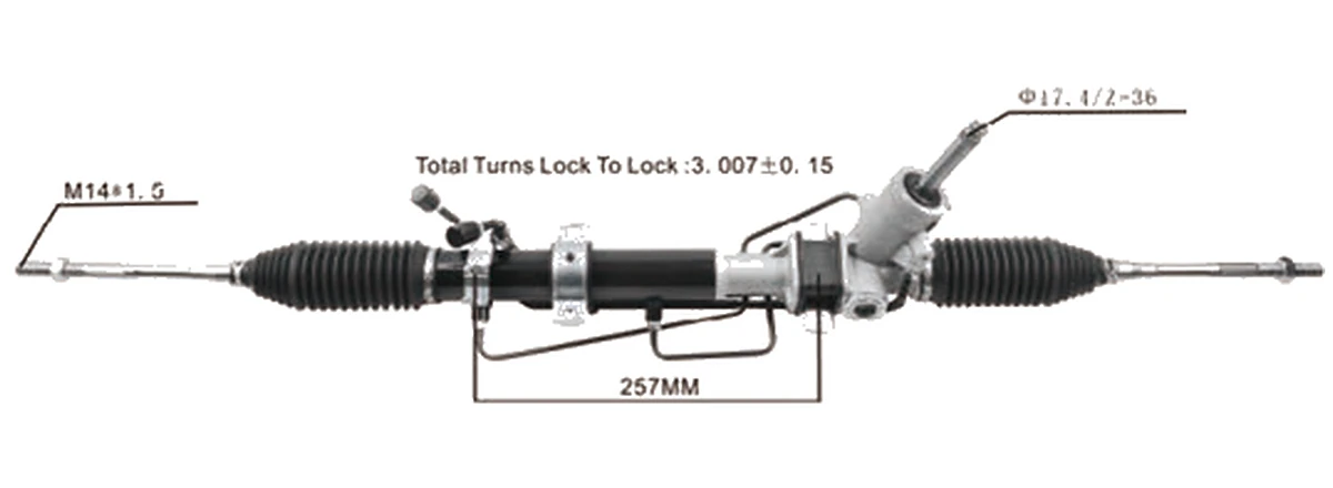 Cremalleras de dirección — Subaru Forester SG 2002–2008 — 34110SA080 / 34110SA130