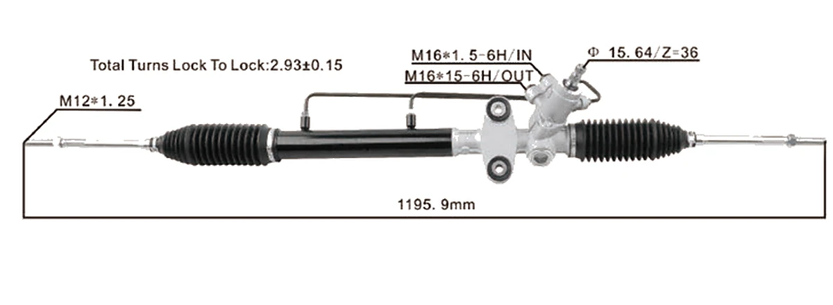 Cremalleras de dirección — Suzuki Baleno Next 2 / Aero 2003–2007