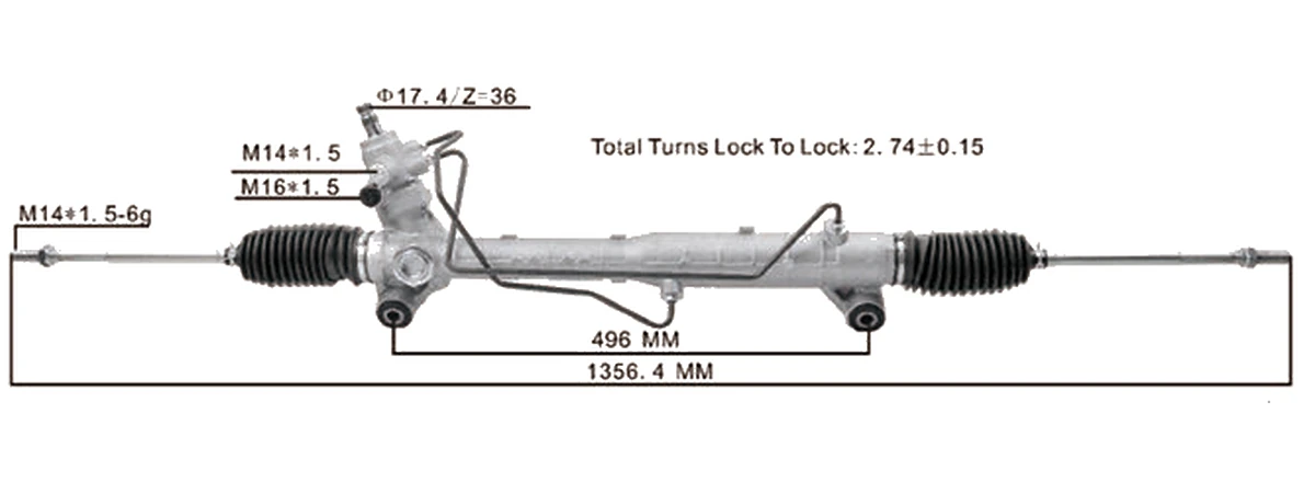 Steering racks — Suzuki Escudo / Vitara 2005– — 48580-65J01