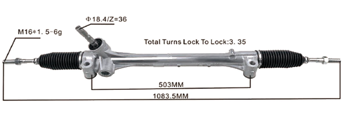Cremalleras de dirección — Toyota Alphard 2015– — 45510-58080