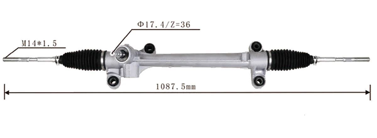Cremalleras de dirección — Toyota Corolla 2001– — 45510-12280 / 45510-02050 / 45510-01185