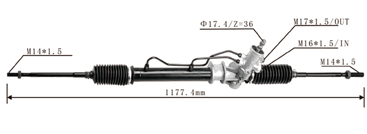 Crémaillères de direction — Toyota Corolla EE90 / AE100 1987–1993 — 44250-02010 / 44250-12230 / 44250-12560